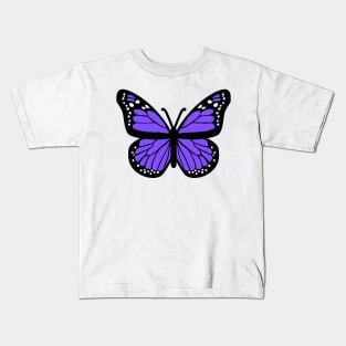 Purple Butterfly Kids T-Shirt